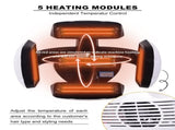 Professional Hair Color Processor Standing 5-Zone Hair Dryer with Adjustable Temperature & Timer, 09590078