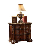 Traditional style Night stand made with wood in Dark Walnut 808857778543