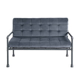 Brantley Gray Velvet & Sandy Gray Finish Loveseat B2726P288748