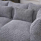 Soft beanbag chair with high resilience foam core for two people. The comfortable square recliner W1996P252274
