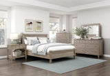 Gray Oak Finish Classic Transitional Bedroom Furniture 1pc Nightstand of 2 Drawers Open Bottom Shelf B011P210715