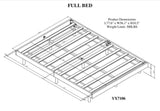 Modern Design Full Floating Platform Bed Frame for Walnut Color W697123293