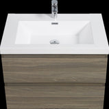 30" Floating Bathroom Vanity with Sink, Modern Wall-Mounted Bathroom Storage Vanity Cabinet with W1573P152697