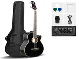 GMB101 4 string Electric Acoustic Bass Guitar w/ 4-Band Equalizer EQ-7545R Black 88915173