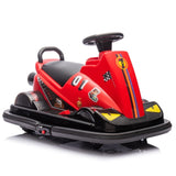 12V Kids Ride On Motor Bumper Car,integrating system,Rotate 360 degrees in place,Collision triggers W1396P178740