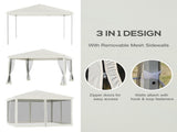 3X3M Pop Up Canopy Party Tent with Netting, Instant Gazebo Ez up Screen House Room with Carry Bag 21673268
