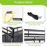 Steel Garden Cart, Heavy Duty 1400 lbs Capacity, with Removable Mesh Sides to Convert into Flatbed, W1422112806
