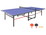 8ft Mid-Size Table Tennis Table Foldable & Portable Ping Pong Table Set for Indoor & Outdoor Games 59711211