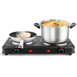 Electric Hot Plate for Cooking,Electric Cooktop 2 Burner,1800W Portable Electric Stove,Glass Cooktop 64421151