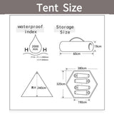 3-4 Person Double Layer Indian Pyramid Tent 74638932