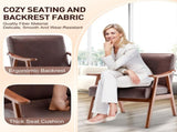 Mid-Century Modern Chair, Living Room Chair with Solid Wood Frame, Accent Chair Extra-Thick W2200P186179