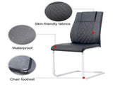 Modern Dining Chairs with Faux Leather Padded Seat Dining Living Room Chairs Upholstered Chair with W1151P490192