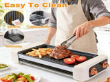 3-in-1 Electric Sausage Griller, Hot Dog Roller with BBQ Grill & Flat Griddle, 3 Temperature Levels 51215155