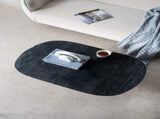 36x24x15" Black Oval Coffee Table W2078P161504