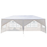 ZNTS 10x20' Outdoor Garden Gazebo Wedding Party Tent Canopy Marquee with 6 Removable Sidewalls W2185P192559