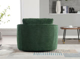 30.3"W Boucle Upholstered Swivel Accent Barrel Chair and Comfy Round Accent Single Sofa Chair, 360 W3188P400933