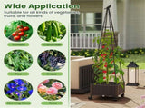 2-in-1 garden bed with plant boxes and trellis 47957466