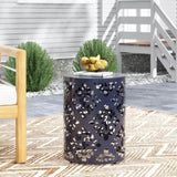 Outdoor Metal end Table -Large 73605.00NBLU