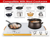 7000W Double Burner Electric Cooktop 110V, 2x3500W Rapid Heating Hot Plate with 4 Preset Modes 73544700