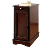 Modern Transitional Design 1pc Side Table/Nightstand Storage Cabinet Cherry Color USB Outlet B011P191196