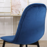 ZNTS Lassan Contemporary Fabric Dining Chairs, Set of 4, Blue T2574P164528