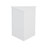 ZNTS White Triangle Bathroom Storage Cabinet with Adjustable Shelves, Freestanding Floor Cabinet for Home 88522667