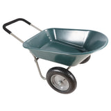 wheel barrow Two wheeled trolley for green garden 15 inch pneumatic wheel WB1001GN W22770787