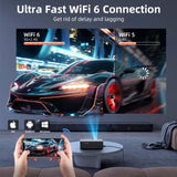 Projector with WiFi and Bluetooth, Native 1080P 20000L 4K Supported, 21362531
