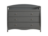 FCH 90*58*99cm Three Drawers With Seat Belt Baby Wooden Bed Nursing Table Grey 28089401