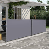 276" x 71''Retractable Side Awning, Waterproof & UV-Resistant, Privacy Screen Divider Roll Up W419P143092