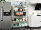 5 Tier Shelf Wire Shelving Unit, NSF Heavy Duty Wire Shelf Metal Large Storage Shelves Height W155065926