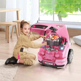 Pink Kids Truck Mechanic Repair Truck Set for 3-5 Yr Toddlers 04320318