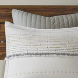 Full/Queen Cotton Printed Duvet Cover Set with Trims B03596468