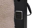 King Bed Frame , Upholstered headboard with Charging and Touch sensitive LED Lights, Under Bed W311P416228
