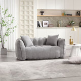 Soft beanbag chair with high resilience foam core for two people. The comfortable square recliner W1996P182164
