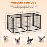 ZNTS Dog Crate 63" Dog Kennel for Small Medium Dogs, Puppy Dog Playpen with Top, Pet Cage, Indoor, W1162P245312