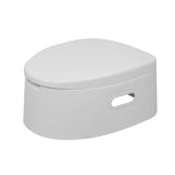 ZNTS Portable Toilet with Non-slip insert Grey 74252362