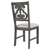 5-Piece Round Dining Table and Set with Special-shaped Legs and an Exquisitely Designed Hollow 25692411