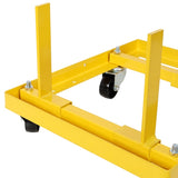 750lbs Rolling Engine Stand,Adjustable Width And Length, with 2pcs Buckle Straps,Yellow W465P276704