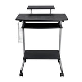 Compact Computer Cart With Storage, Espresso 36352791