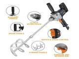 Drill Mixer Set with Spade Handle 1/2 inch Electric Corded Mixing Drill Machine 9A Motor Concrete 94459439