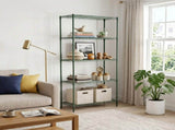 5-Layer Adjustable Display Rack Iron Household Shelf with Adjustable Feet 29.13*13.39*59.06in Forest 83121925