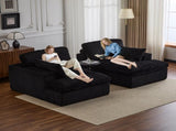 Double Chaise Lounge Chair Indoor,Oversized Upholstered Sleeper Cloud Couch,Deep Seat Luxury Sofa 36926100