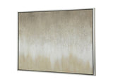 40" x 40" Golden Sunshine Framed Hand-painted Canvas Print Wall Art, Wall Decor for Living Room W2078130322