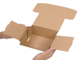 50 Corrugated Paper Boxes 6x4x4"White Outside and Yellow Inside 08347843