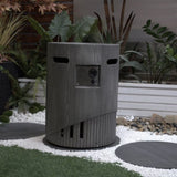 32000 BTU, CSA Certification Diameter 20 Inch Round Outdoor Gas Fire Pit,Contain 2.5kg Lava Stone W2734P194101