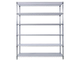 6 Tier 6000lbs Capacity NSF Metal Shelf Wire Shelving Unit, Heavy Duty Adjustable Storage Rack with W465142123