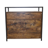 Rustic Brown Wooden Cat Litter Box Enclosure, Spacious Hidden Cat Litter Box with Scratching Mat W1412P271588