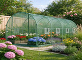Walk-in Tunnel Greenhouse 1577 FT, Galvanized Steel Frame with 8 Mesh Windows & Roll-Up Zipper 27845206
