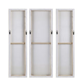 Triptych 3-piece Dimensional Resin Canvas Wall Art Set B03598780